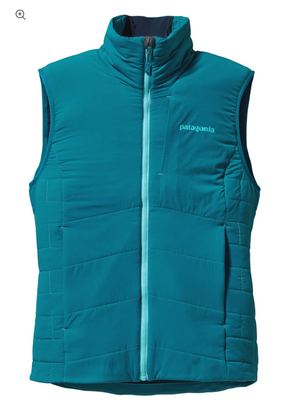 Patagonia Nano-Air Light Hybrid Vest Women's L Teal Underwater Blue Insulated